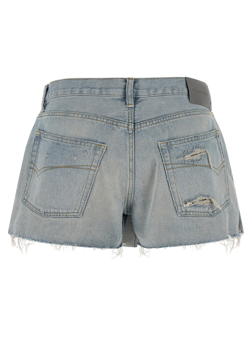 Light Blue Solid Short 2