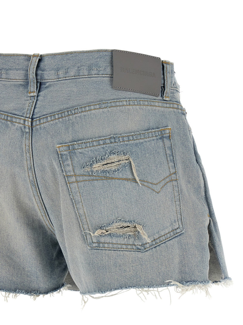 Light Blue Solid Short 4