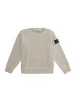 Boys Beige Cotton Sweatshirt 1