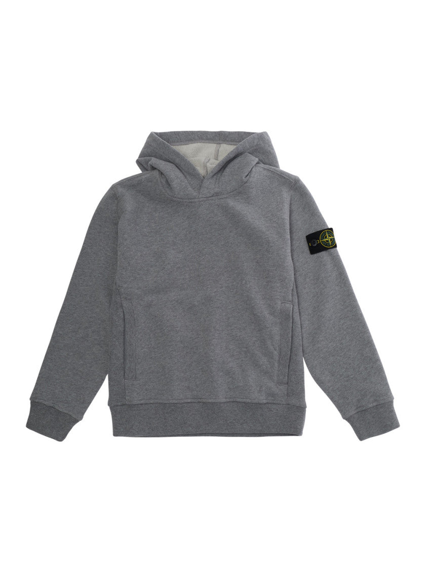 Boys Grey Cotton Hoodie 1