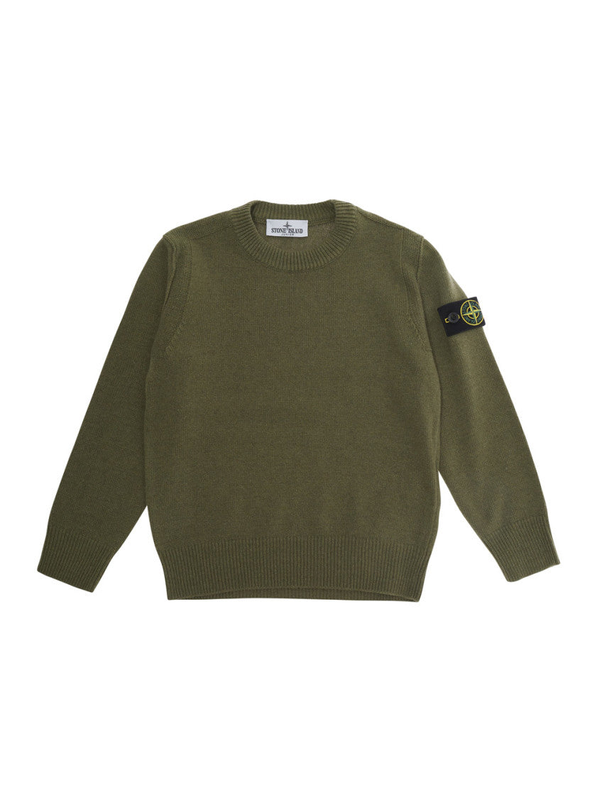 Boys Green Knitted Sweater 1
