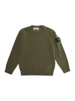 Boys Green Knitted Sweater 1