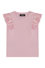 Girls Pink Floral T-Shirt 1