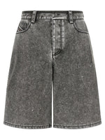Grey Textured Shorts 1
