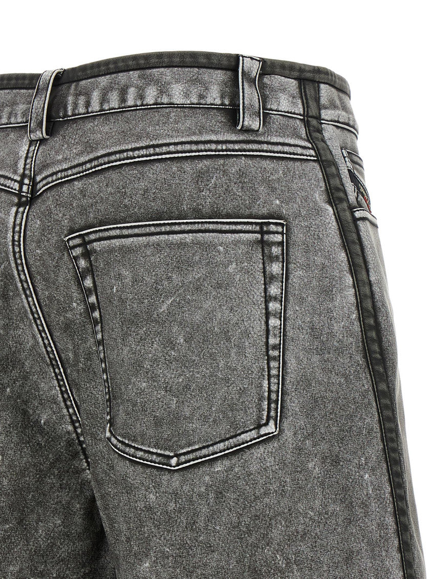 Grey Textured Shorts 4