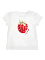Baby Girl White Printed T-Shirt 1