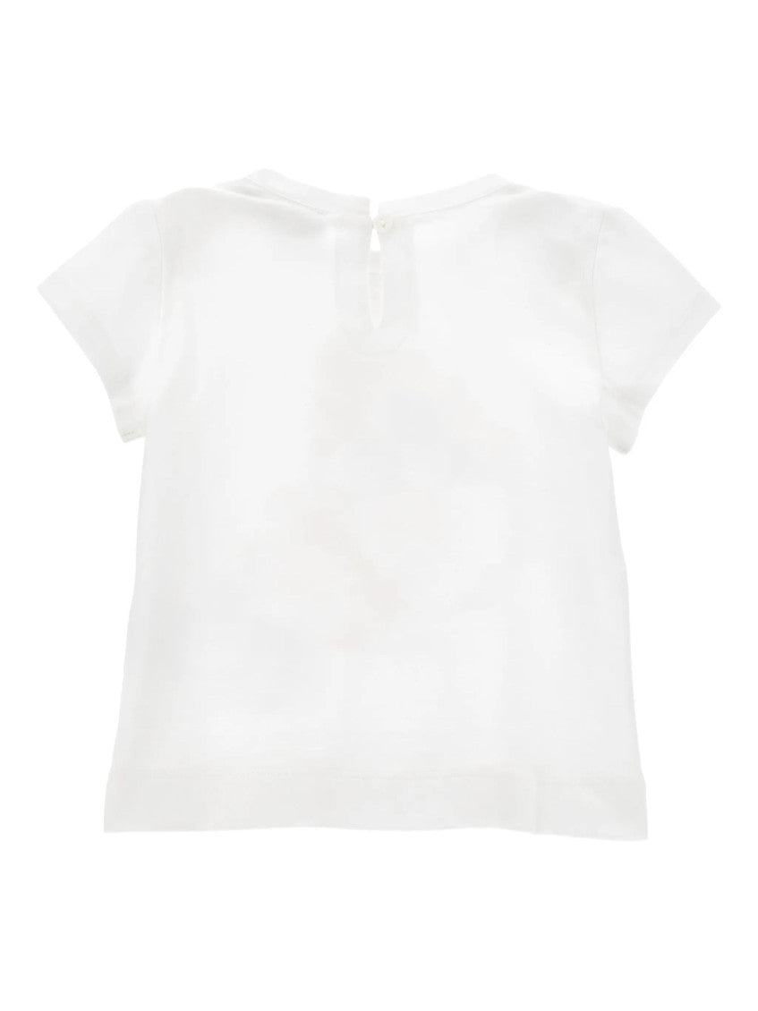 Baby Girl White Printed T-Shirt 2
