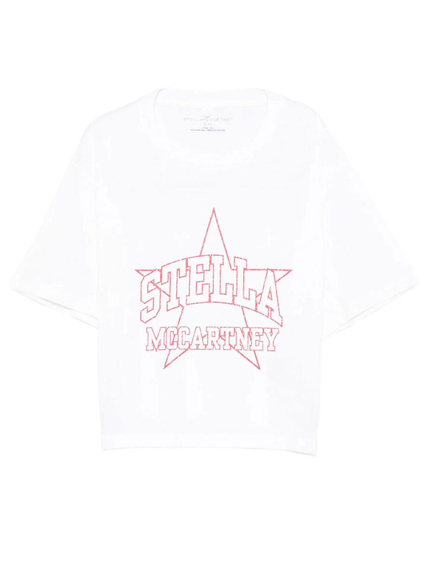 Girls White Logo T-Shirt 1