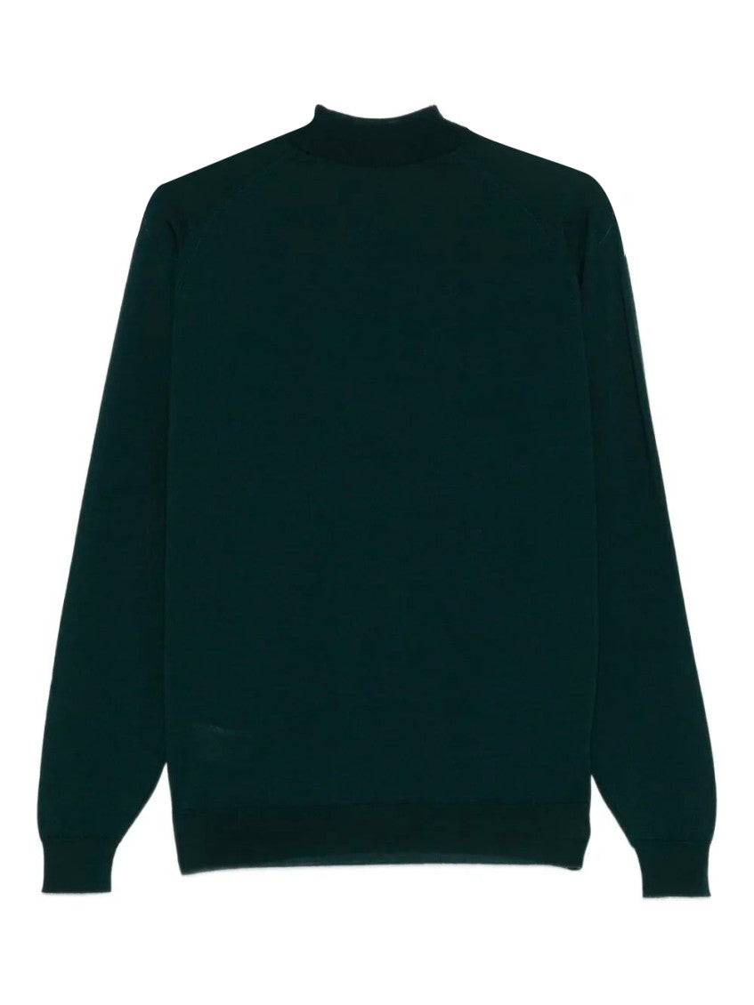 Dark Green Wool Sweater 2