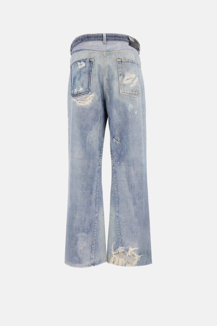 Light Blue Distressed Jeans 2