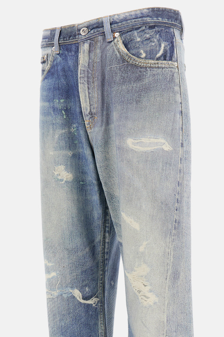 Light Blue Distressed Jeans 3
