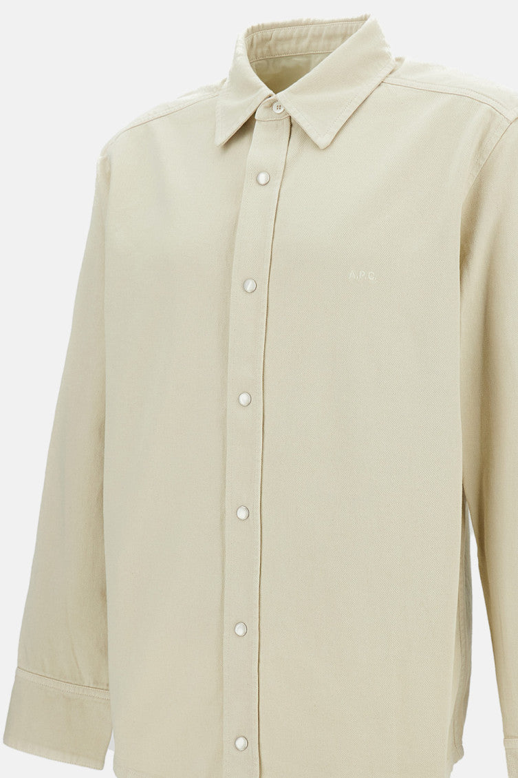Beige Cotton Shirt 3