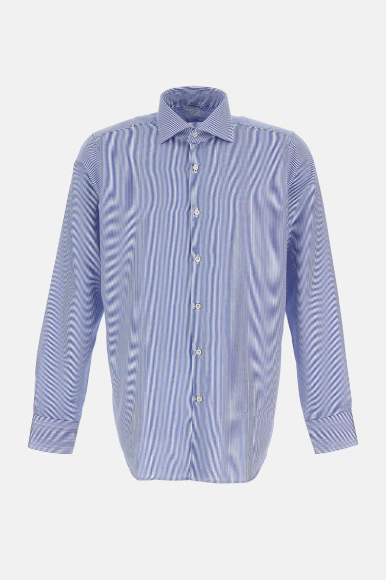 Blue Oversize Cotton Shirt 1
