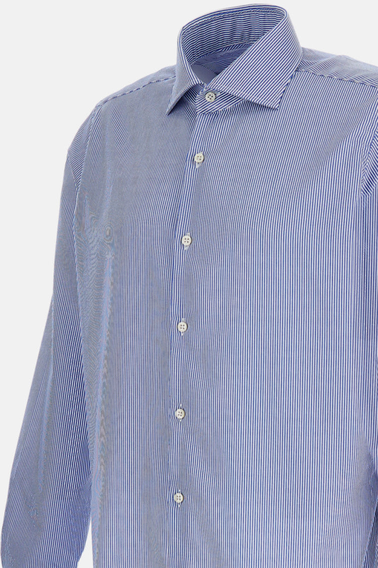 Blue Oversize Cotton Shirt 3