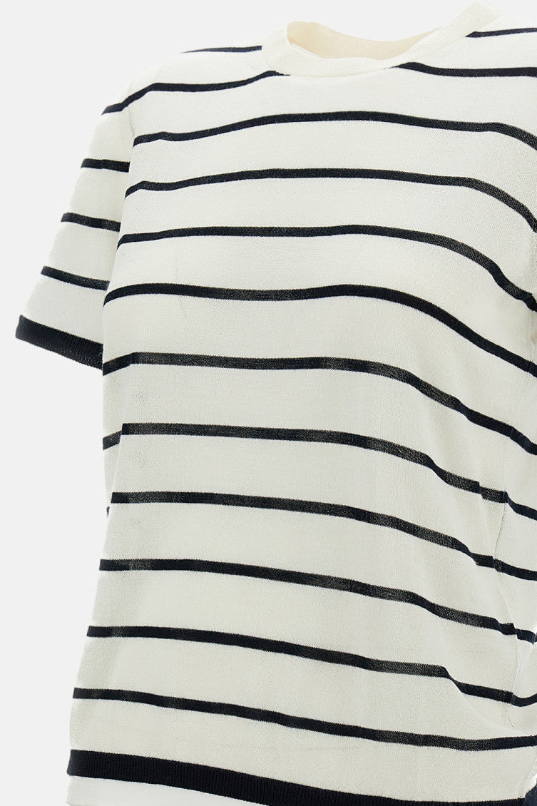 White Striped T-Shirt 3