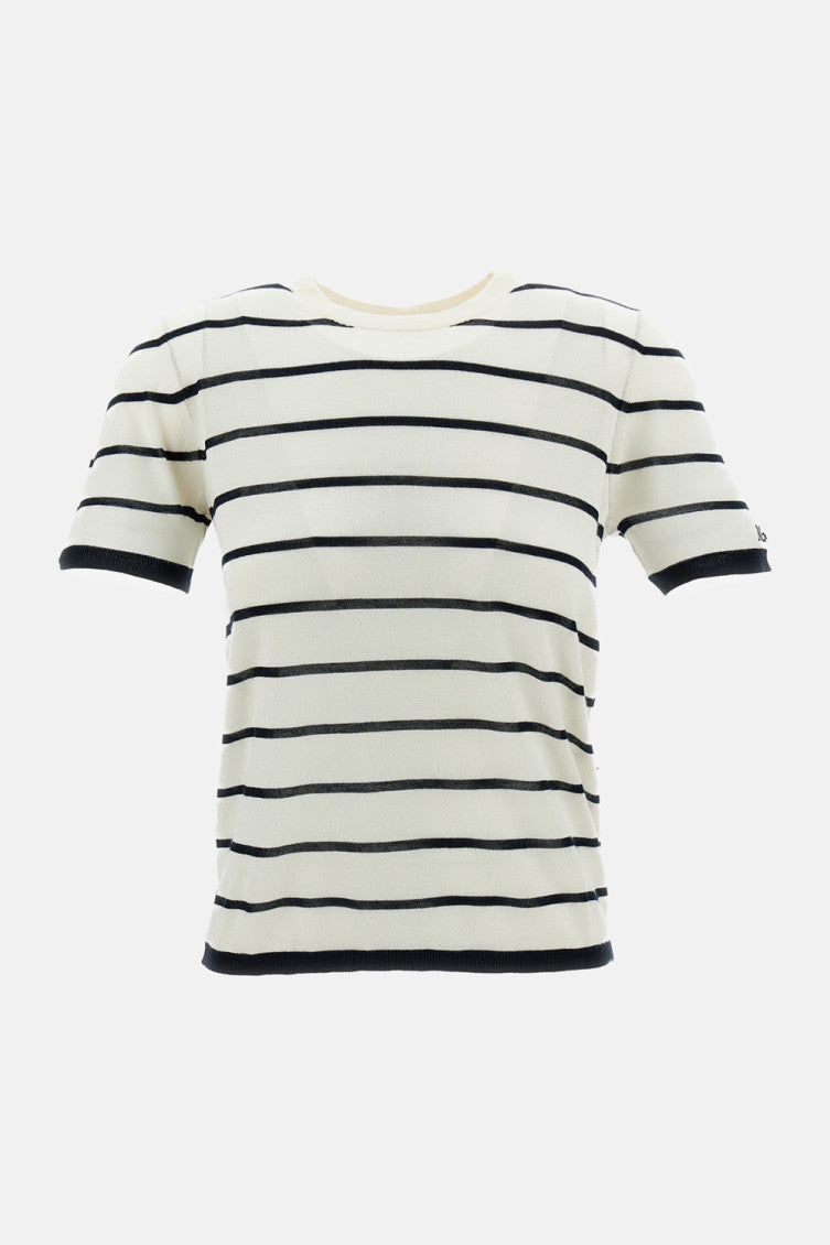 White Striped T-Shirt 5