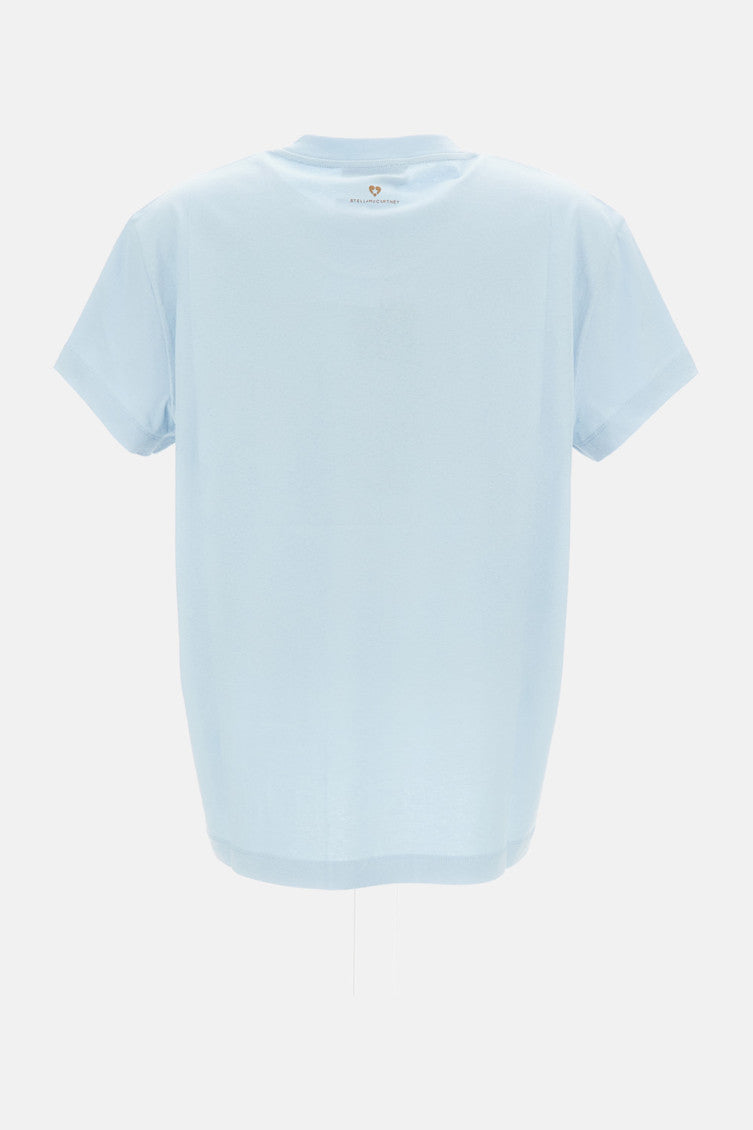 Sky Blue Cotton T-Shirt 2