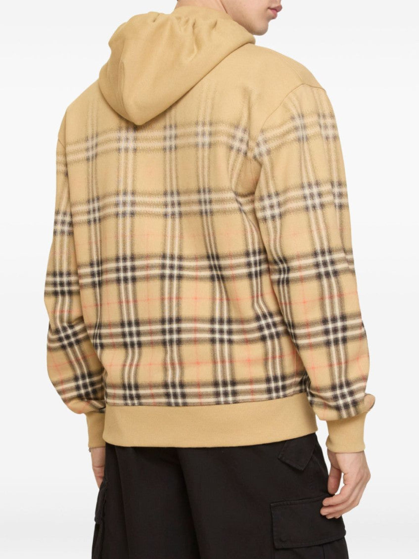 Beige Check Hoodie 2
