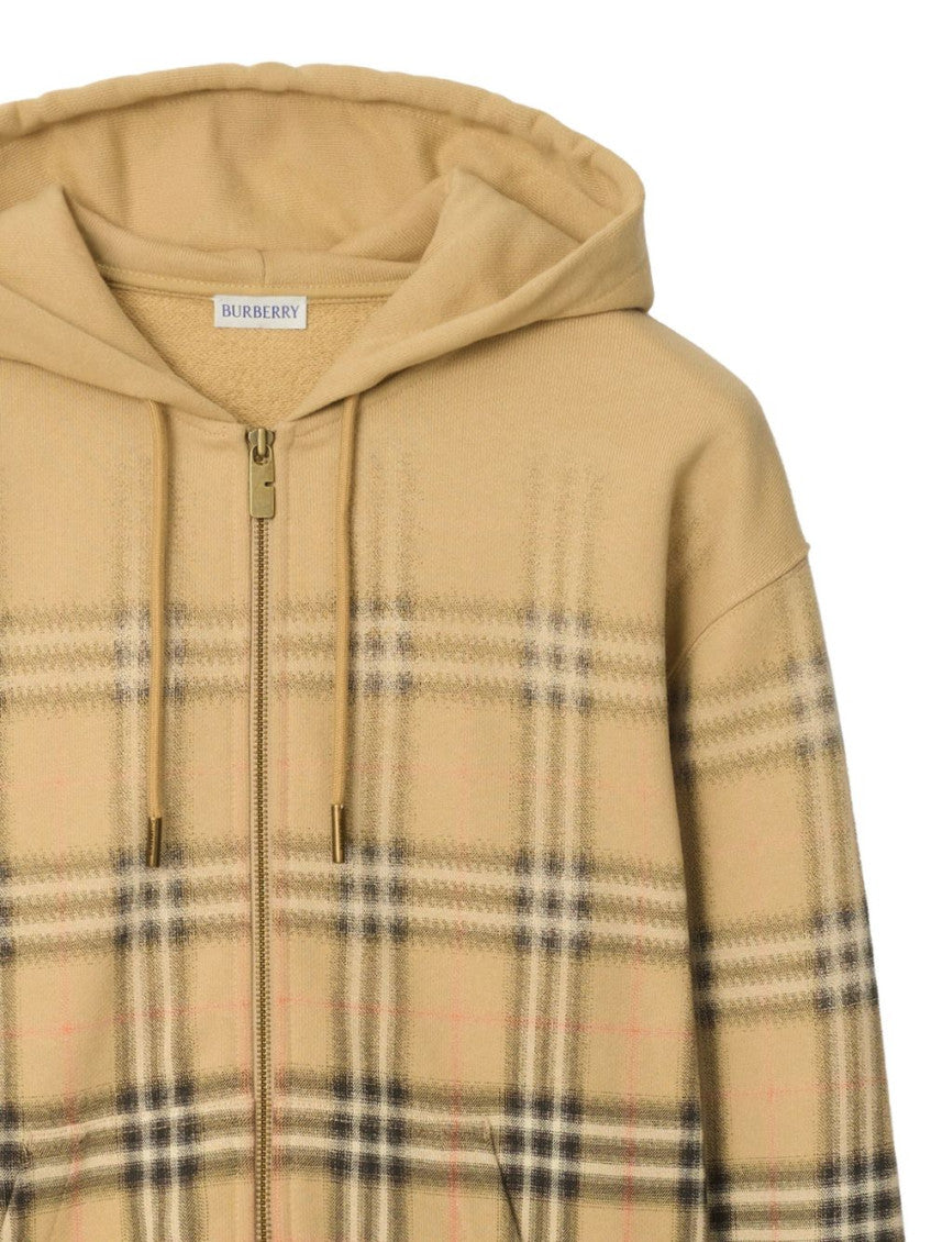Beige Check Hoodie 4