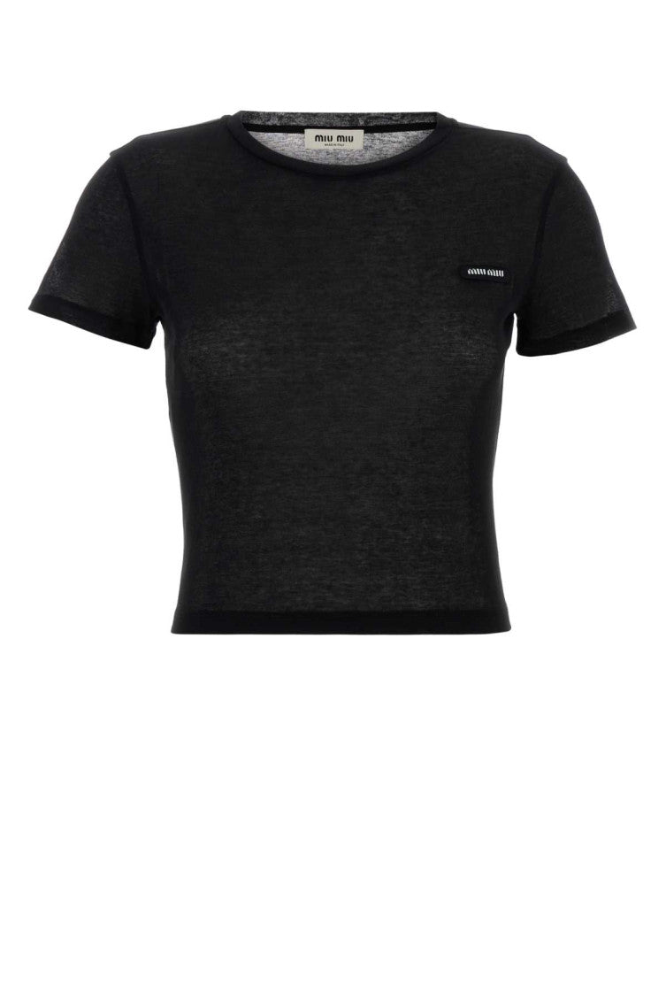 Black Cotton T-shirt 1