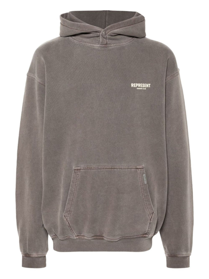 Brown Logo Hoodie 10