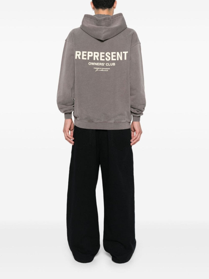 Brown Logo Hoodie 4