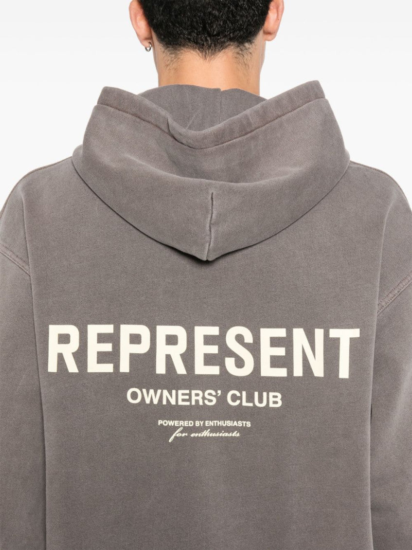 Brown Logo Hoodie 5
