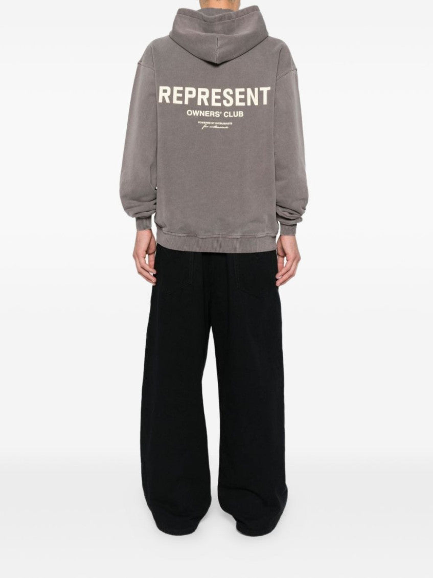 Brown Logo Hoodie 6