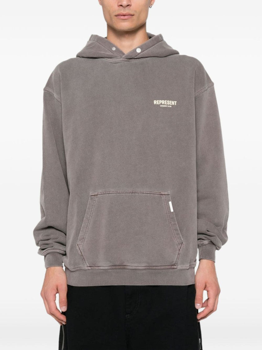 Brown Logo Hoodie 9