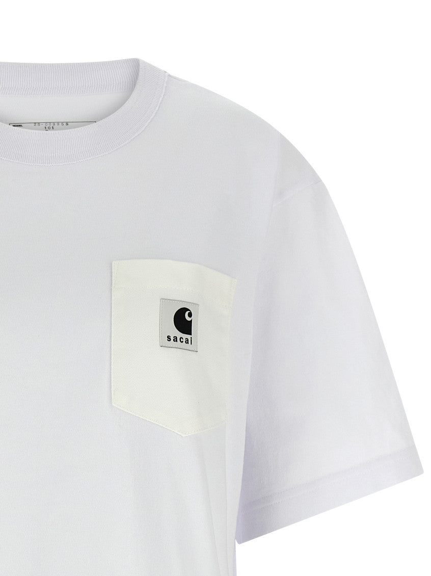 White Crew Neck T-Shirt 3