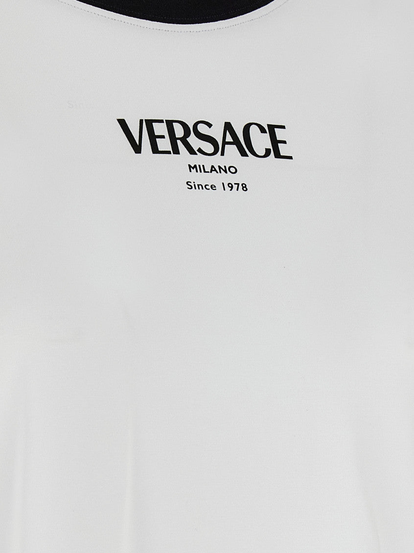 White Black Logo T-shirt 4