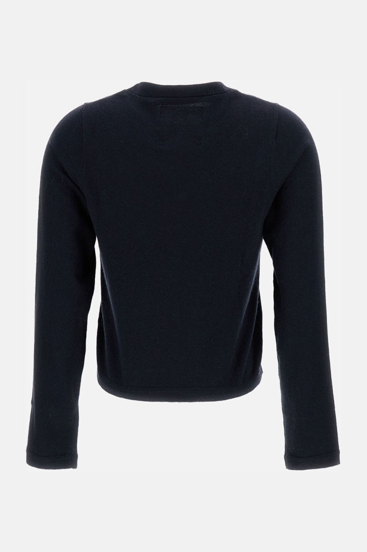 Navy Blue Crew Neck Sweater 2