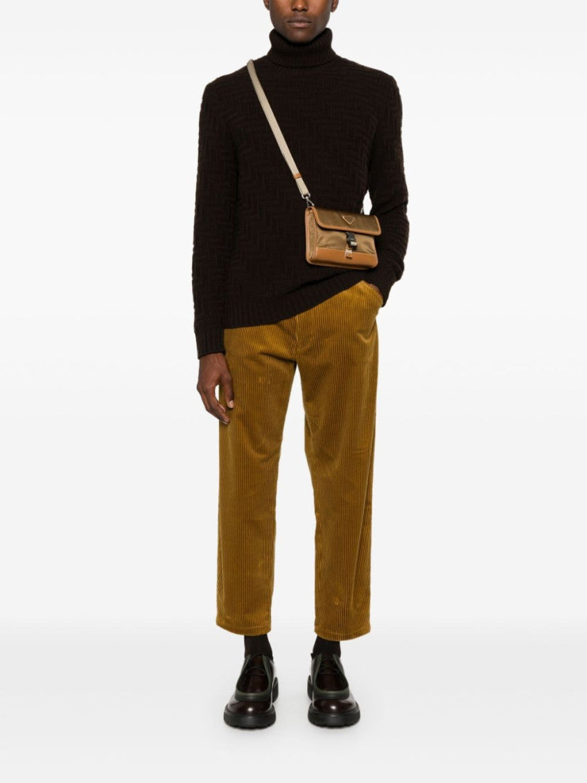 Brown Turtle-neck Sweater 2