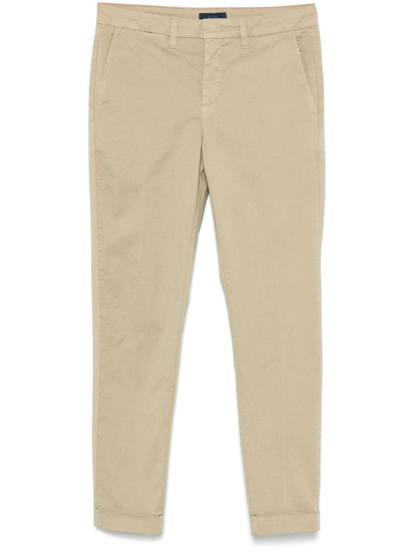 Beige Classic capri pants 1