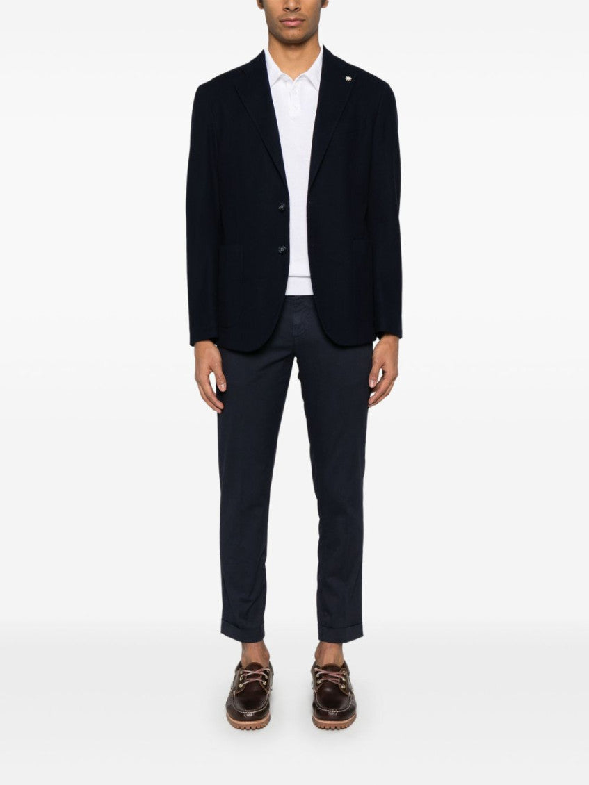 Navy Blue Classic capri pants 4