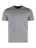 Grey Crew Neck Logo Patch T-Shirt 1