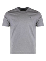 Grey Crew Neck Logo Patch T-Shirt 1