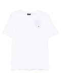 White Crew Neck Logo Patch T-Shirt 1