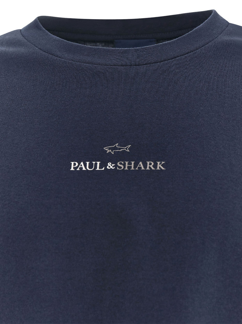 Navy Crew Neck Logo T-Shirt 4