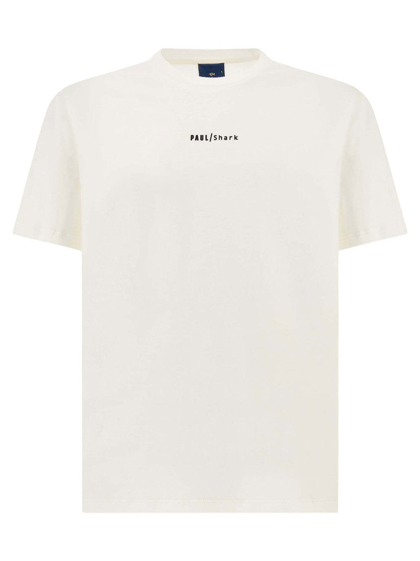 White Crewneck Logo T-Shirt 1