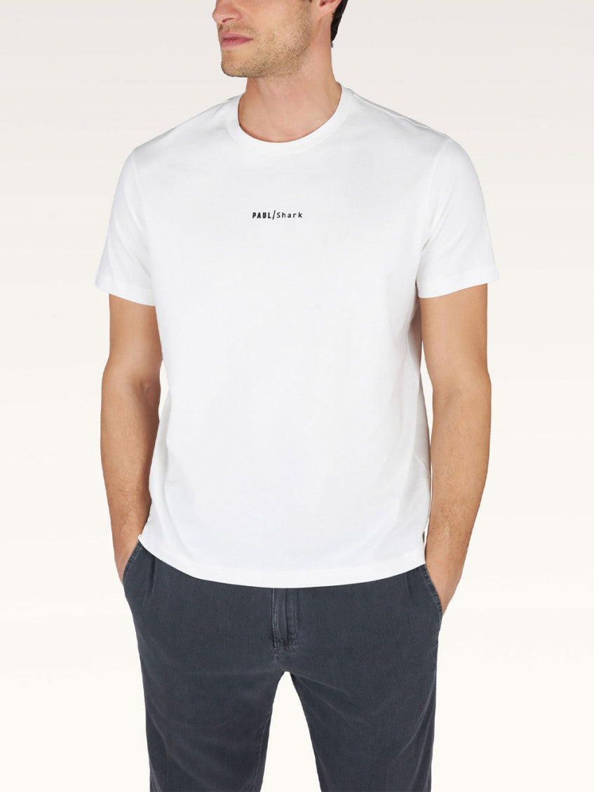 White Crewneck Logo T-Shirt 2
