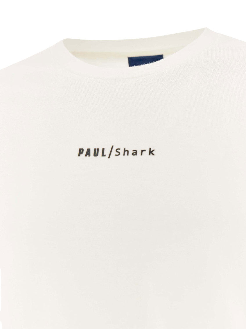 White Crewneck Logo T-Shirt 4