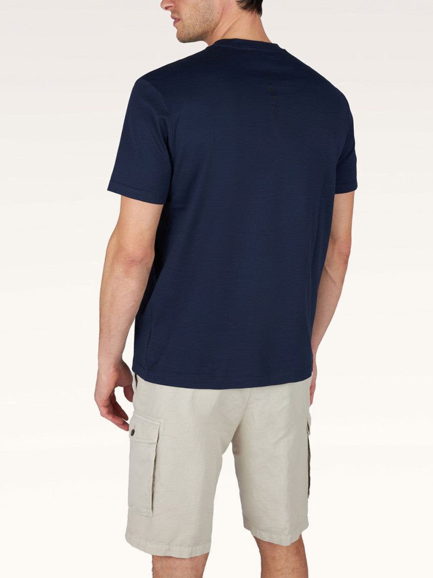 Navy Crewneck Logo T-Shirt 3