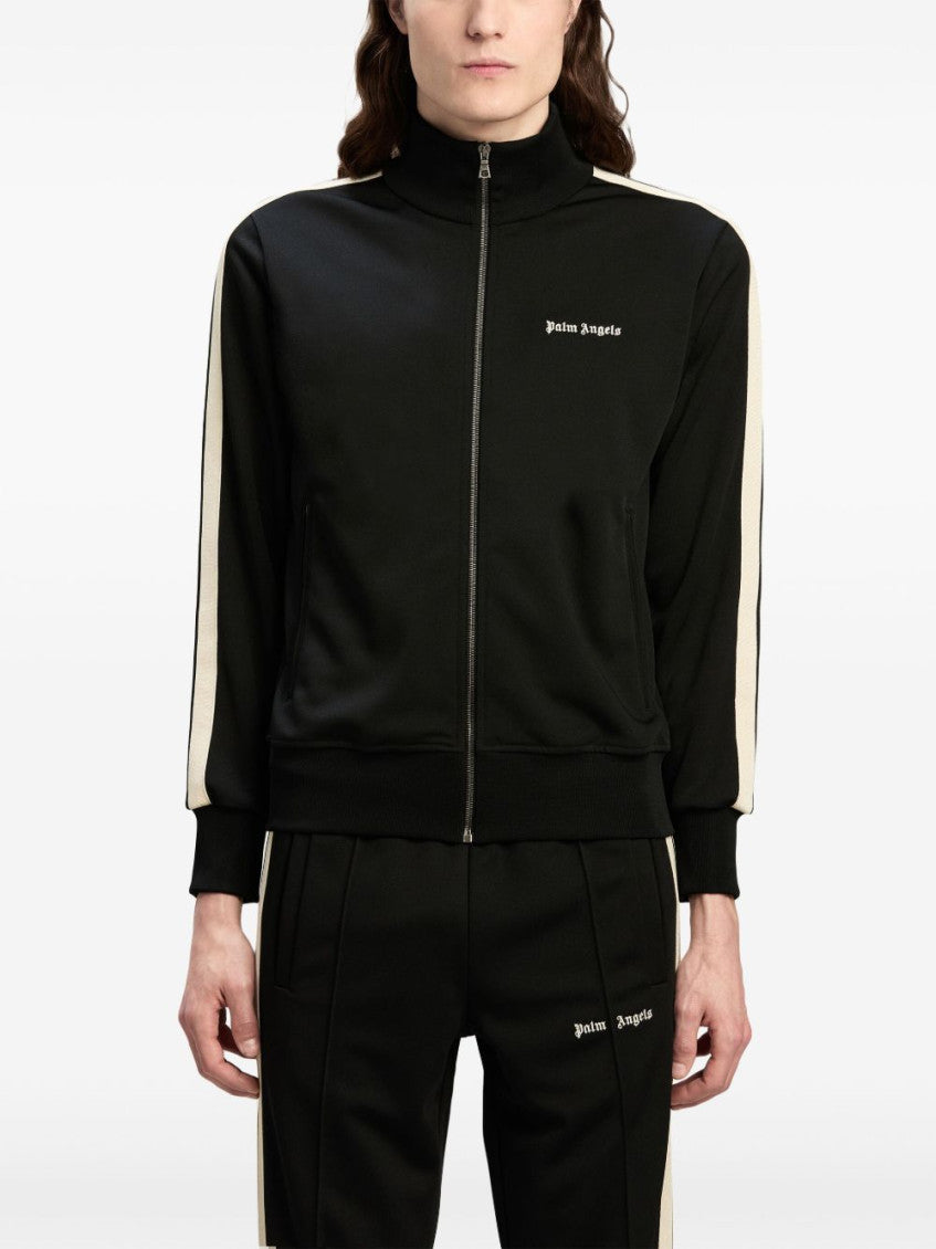Black Logo-embroidered Zip-up Jacket 1