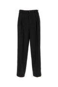 Black Wool Wide-leg Pant 1