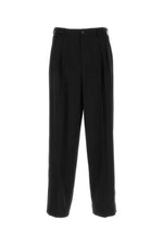 Black Wool Wide-leg Pant 1