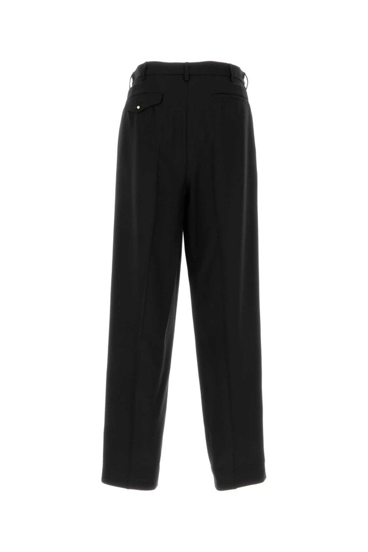Black Wool Wide-leg Pant 2