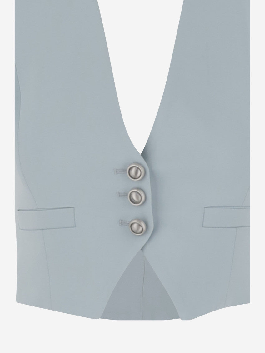 Light Blue Halterneck Waistcoat 3