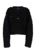 Black wool blend sweater 1