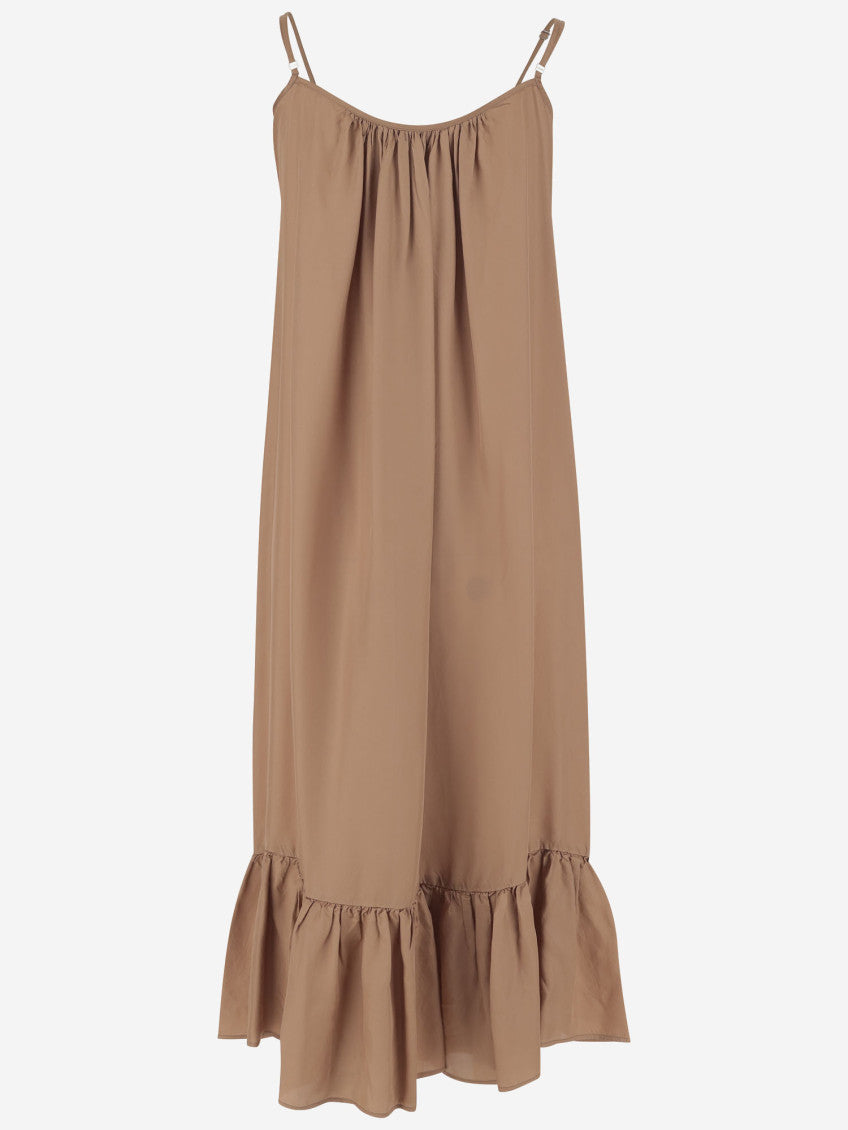 Light Brown Petticoat Dress With Ruffle 2